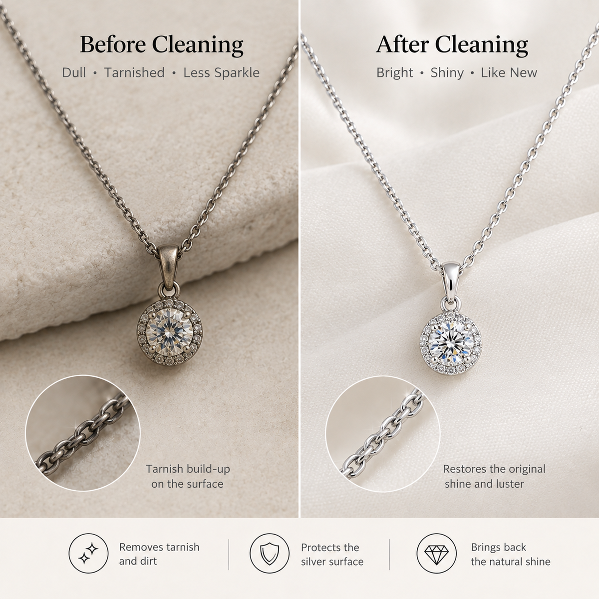 How to Clean Sterling Silver Jewelry at Home？