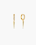 Celestial Spike CZ Hoop Earrings