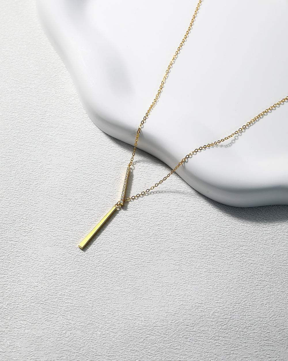 Crossbar Lariat Necklace