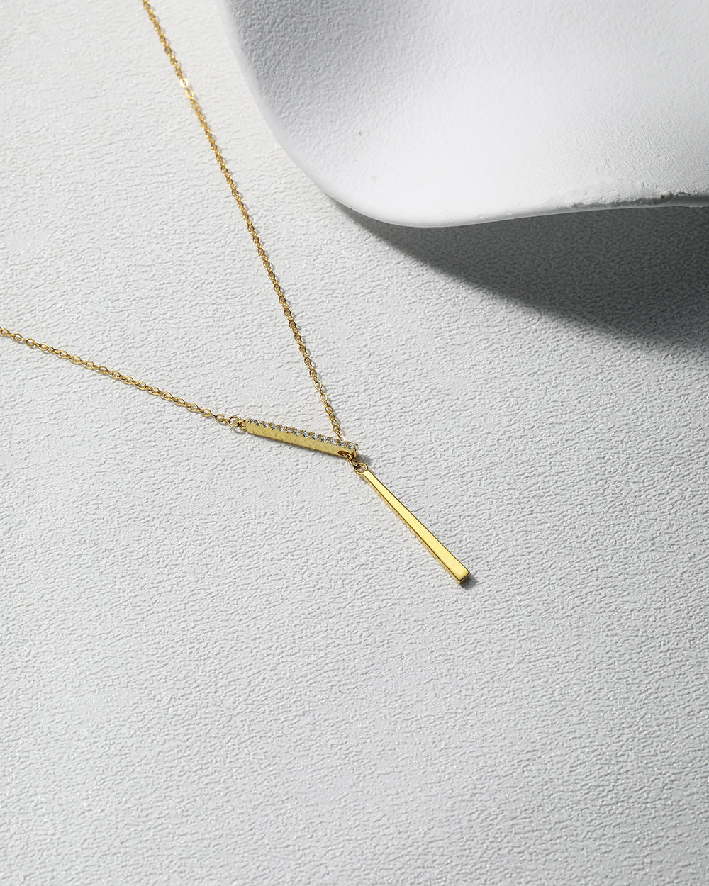 Crossbar Lariat Necklace