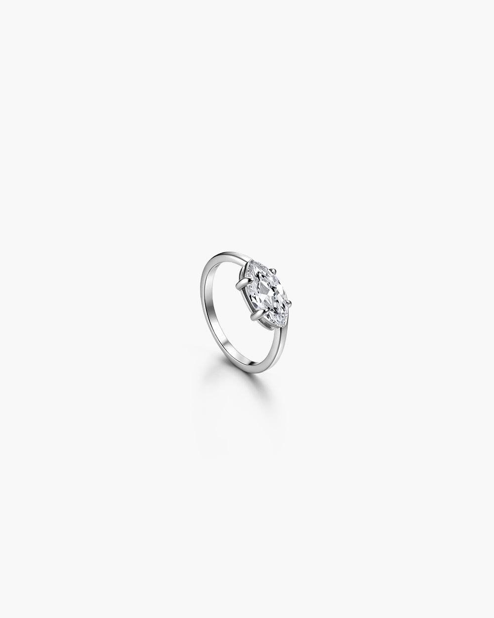 Rhodium Plated Lumina CZ Ring