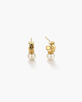 Pearl Bar Stud Earrings