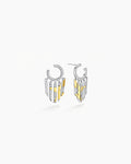 Starburst CZ Drop Earrings
