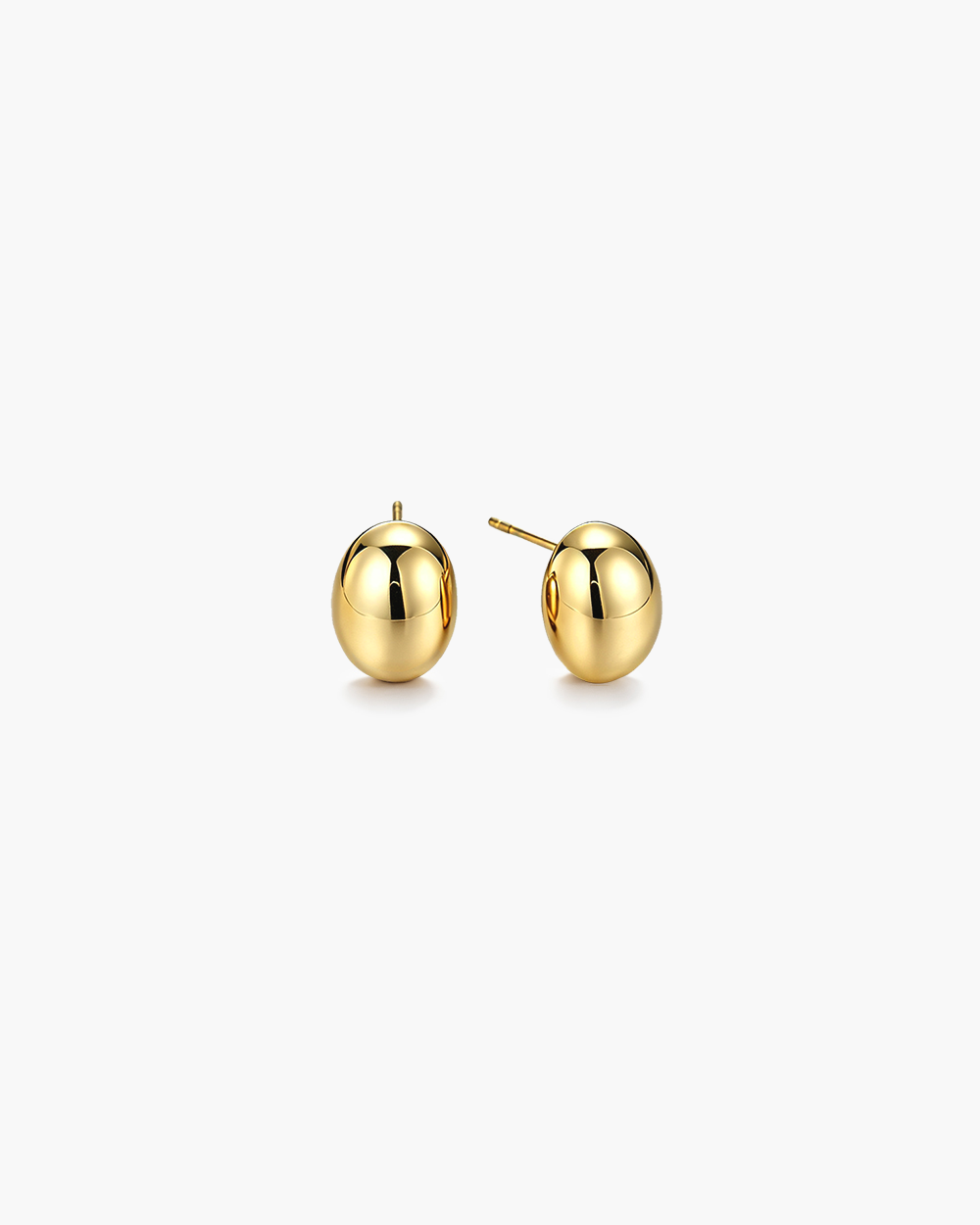 14K Gold Plated Knot Stud Earrings