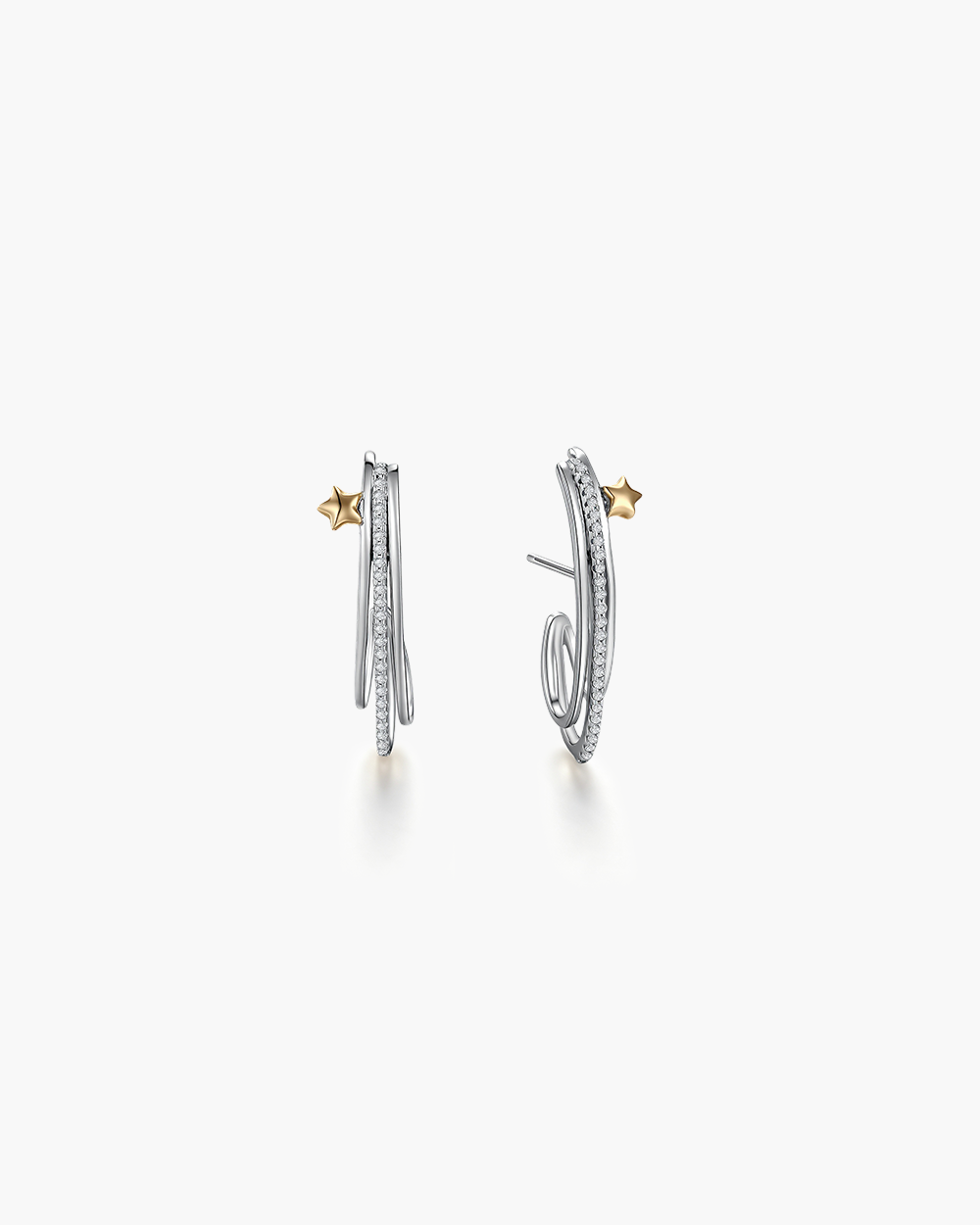 Starburst CZ Stud Earrings