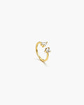 18K Gold Plated CZ Open Ring