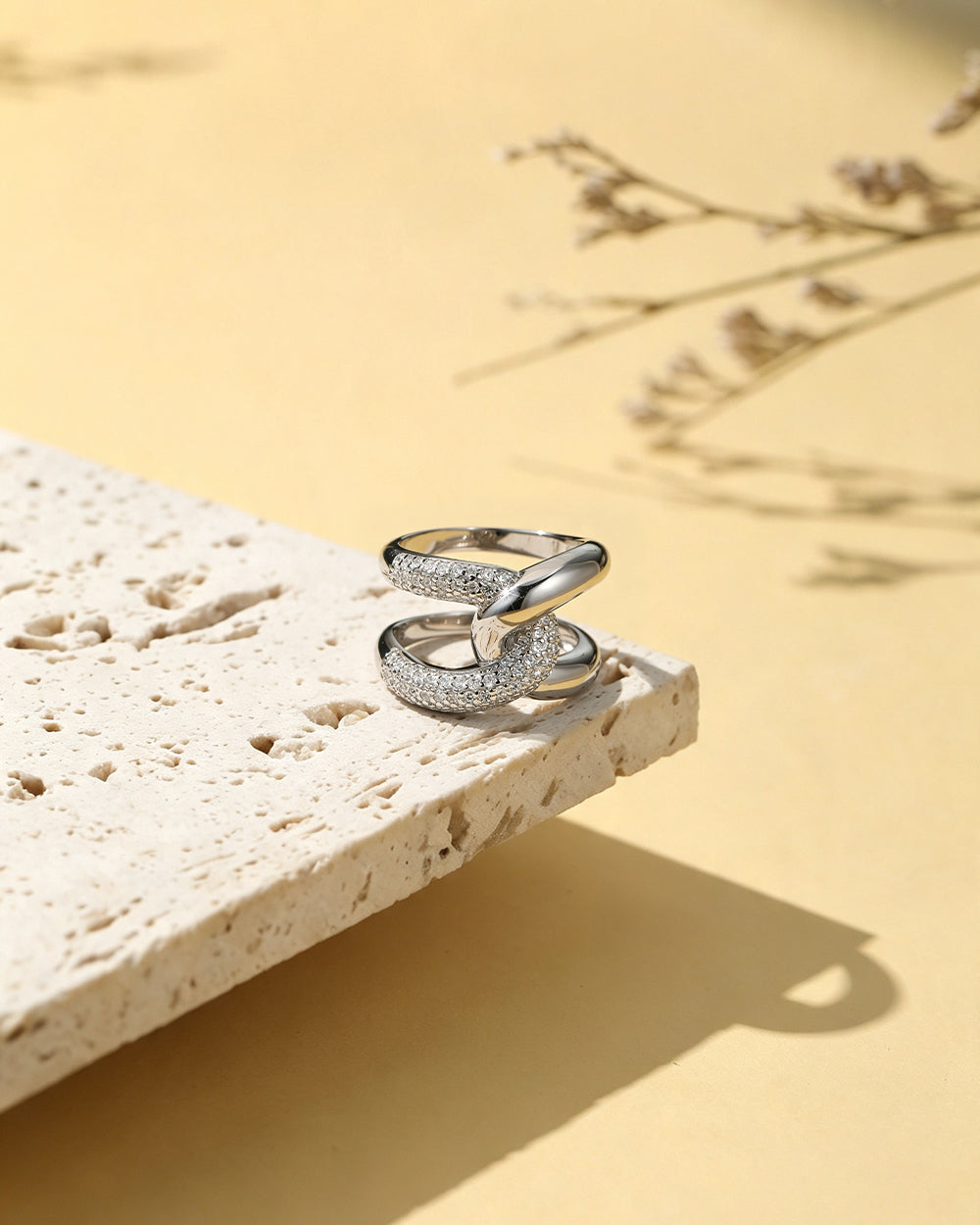 Cluster CZ Cocktail Ring