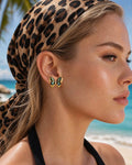 S925 Silver Iridescent Butterfly Earrings