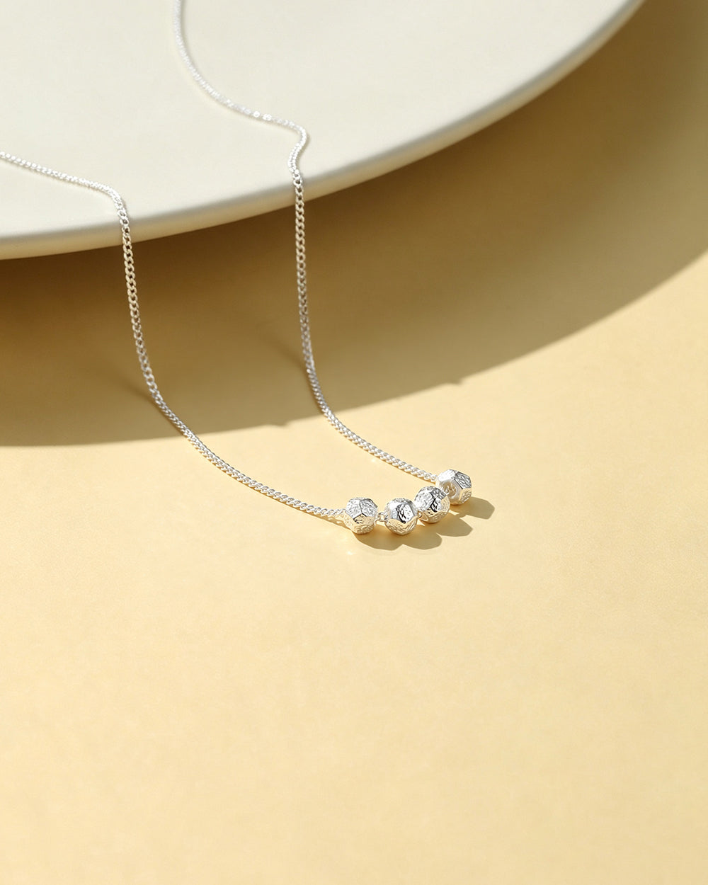 Silver Bead Necklace