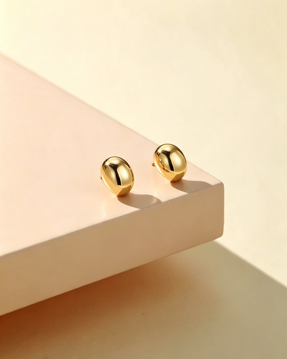 14K Gold Plated Knot Stud Earrings