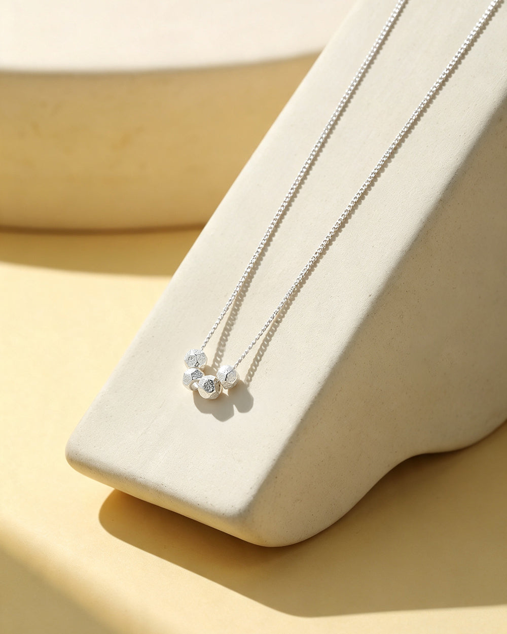Silver Bead Necklace