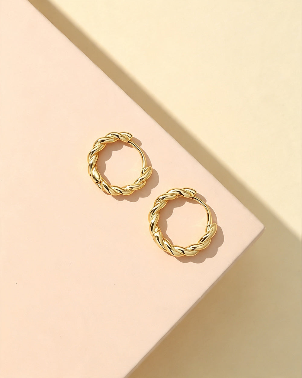 18K Gold Plated Hoop Earrings