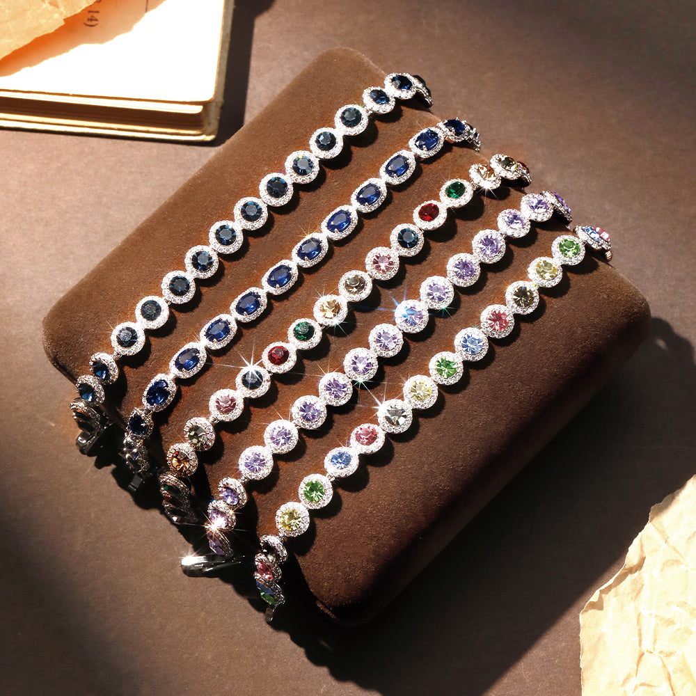 Sapphire Blue Tennis Bracelet