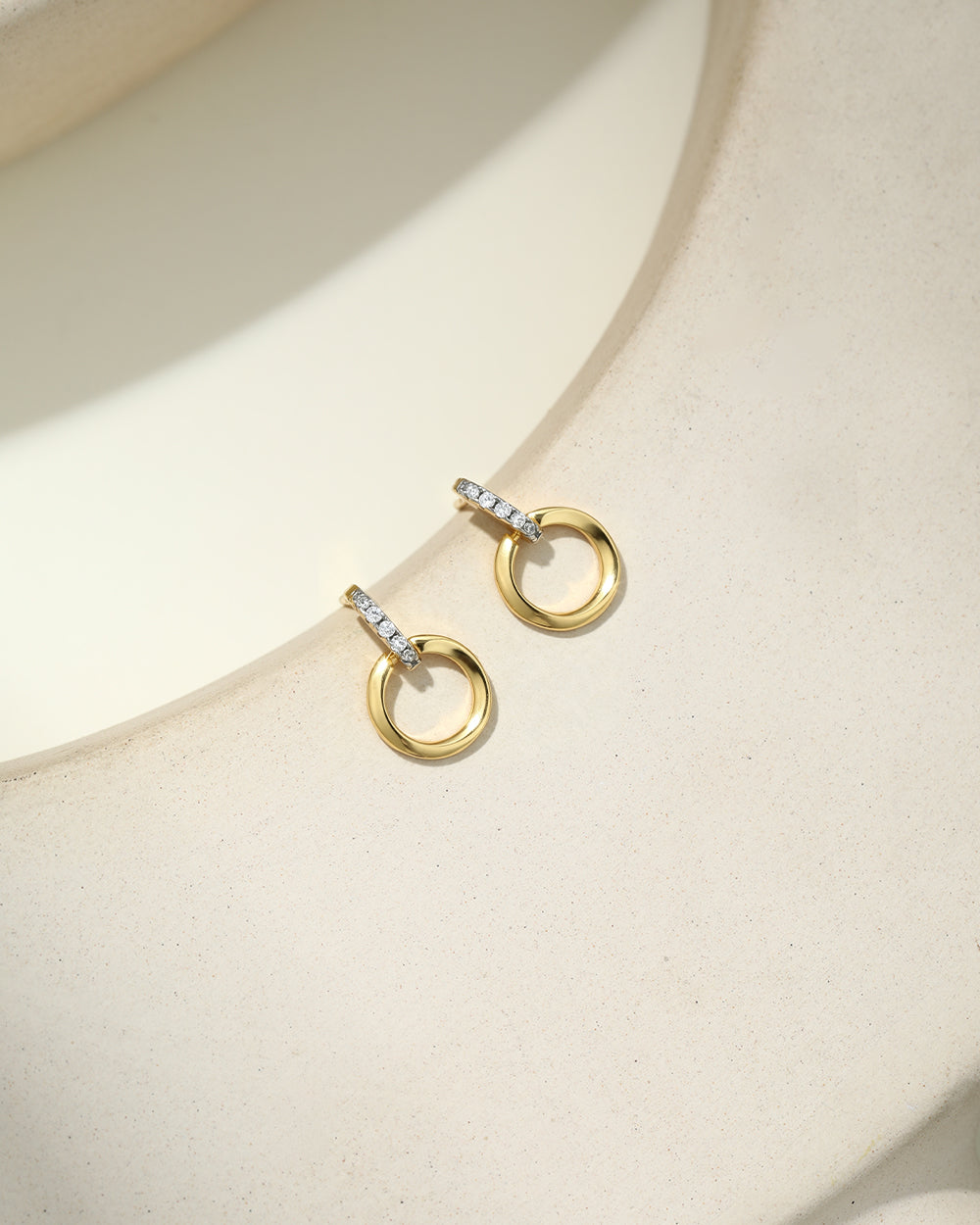 18K Gold Plated Classic CZ Drop Earrings
