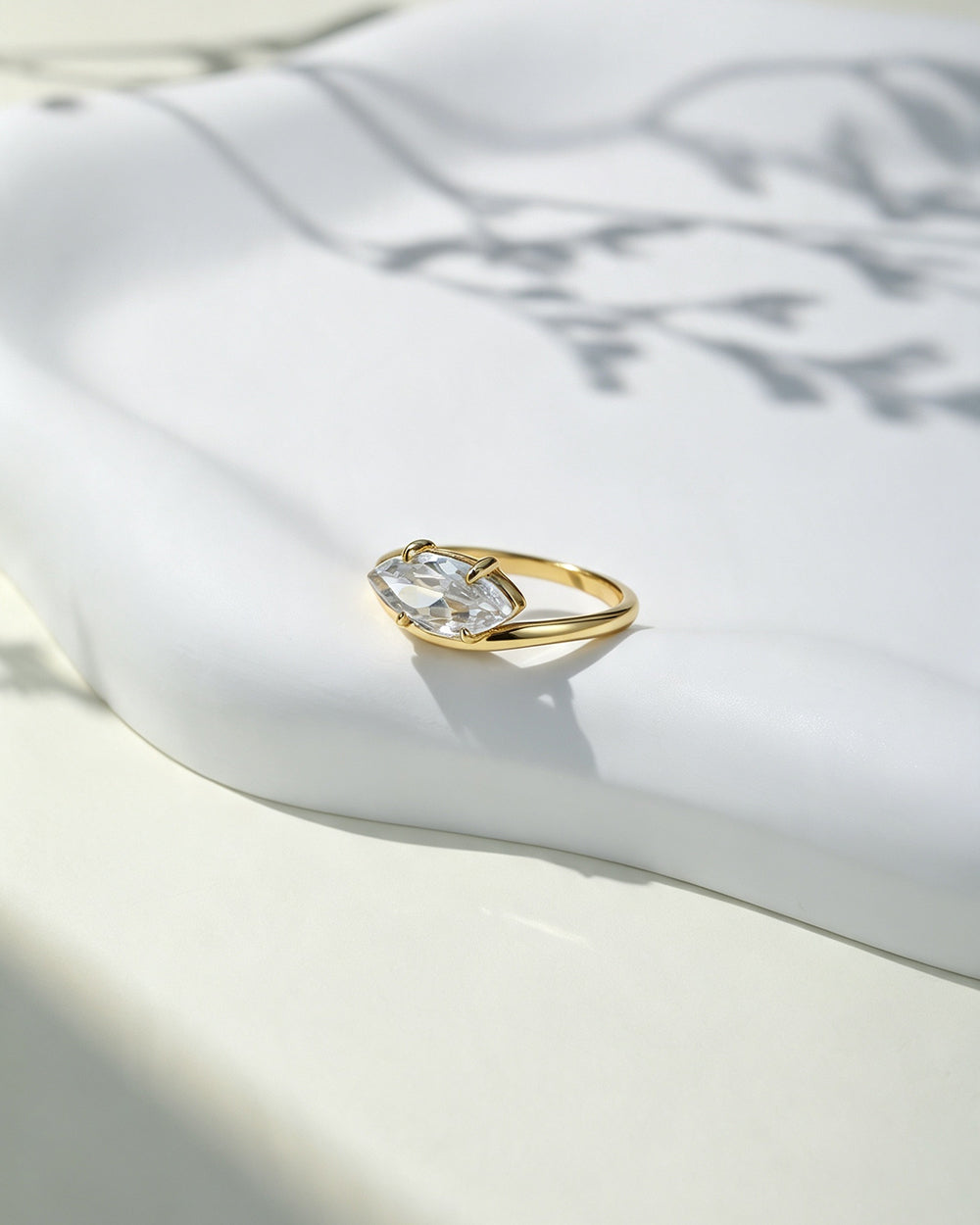 18K Gold Plated Lumina CZ Ring