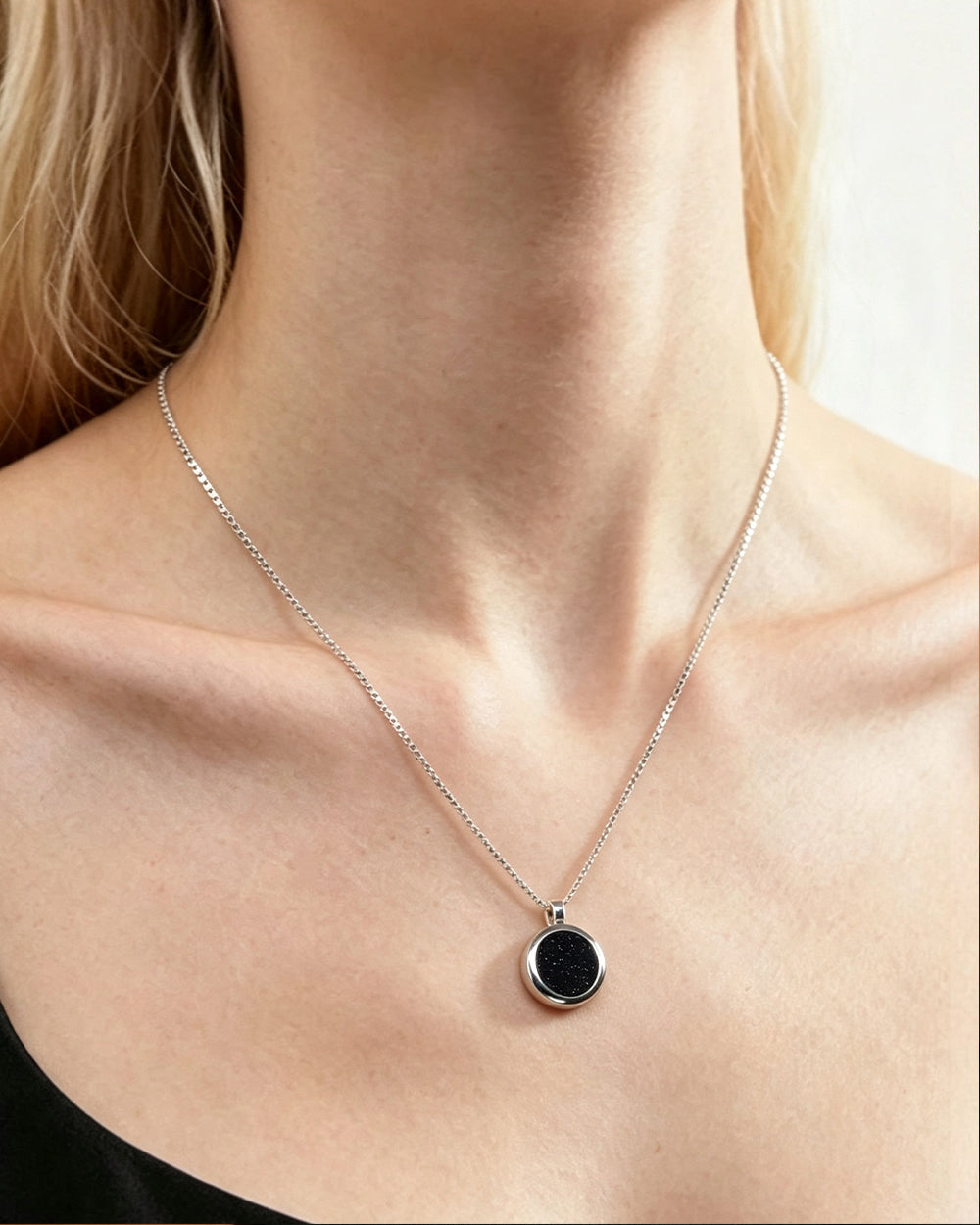 Amethyst Sand Pendant Necklace