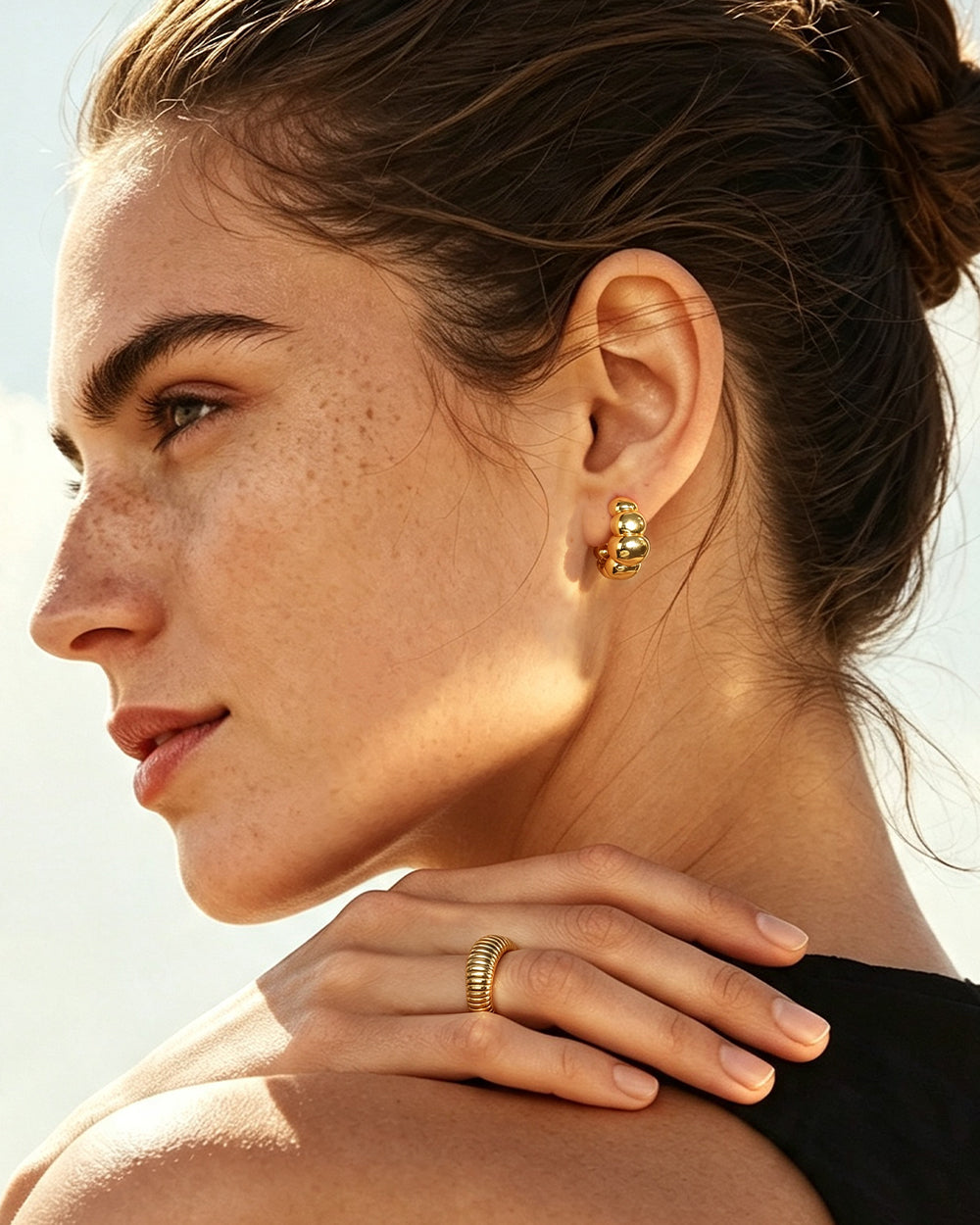 Puffy Charlotte Stud Earrings