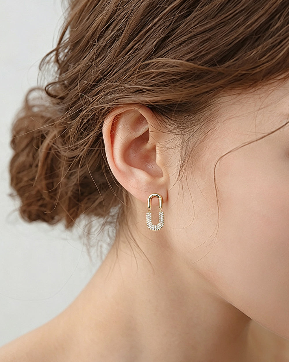 Oversized CZ Drop Earrings