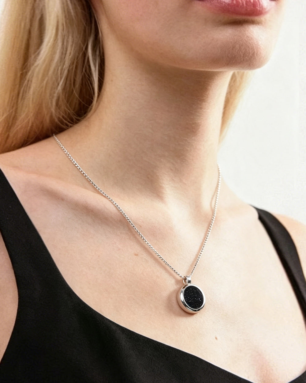 Amethyst Sand Pendant Necklace