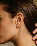 Slim Teardrop CZ Drop Earrings