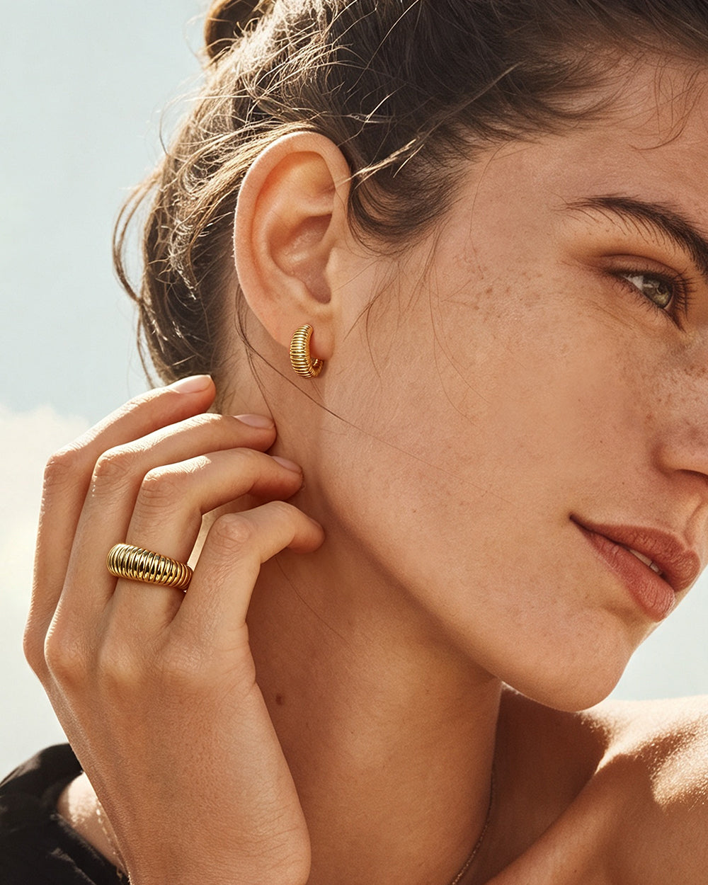 Ribbed Dome Ring