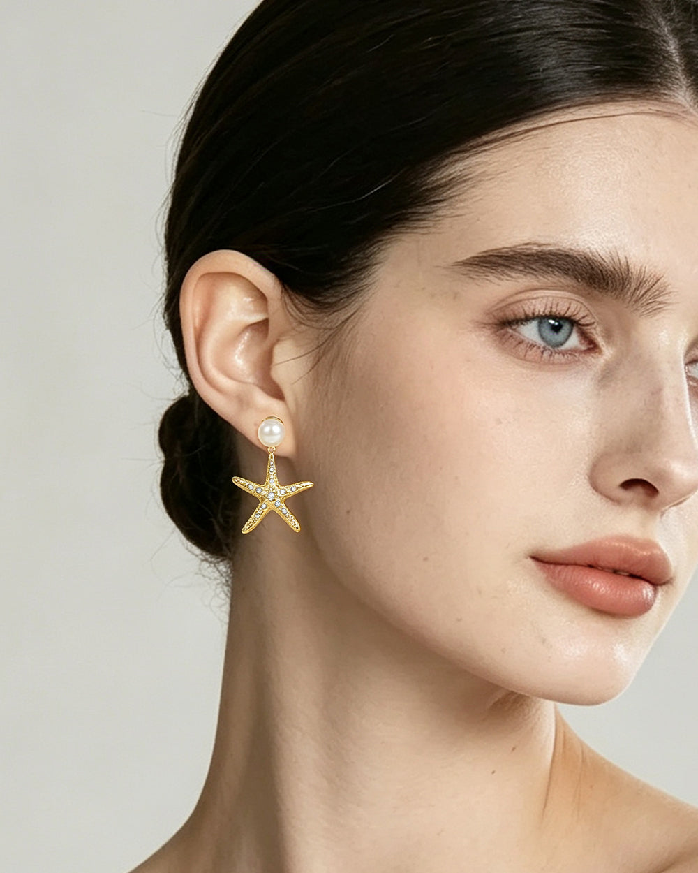 Pearl & CZ Statement Drop Earrings