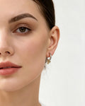Medium Two-Tone Hoop Earrings