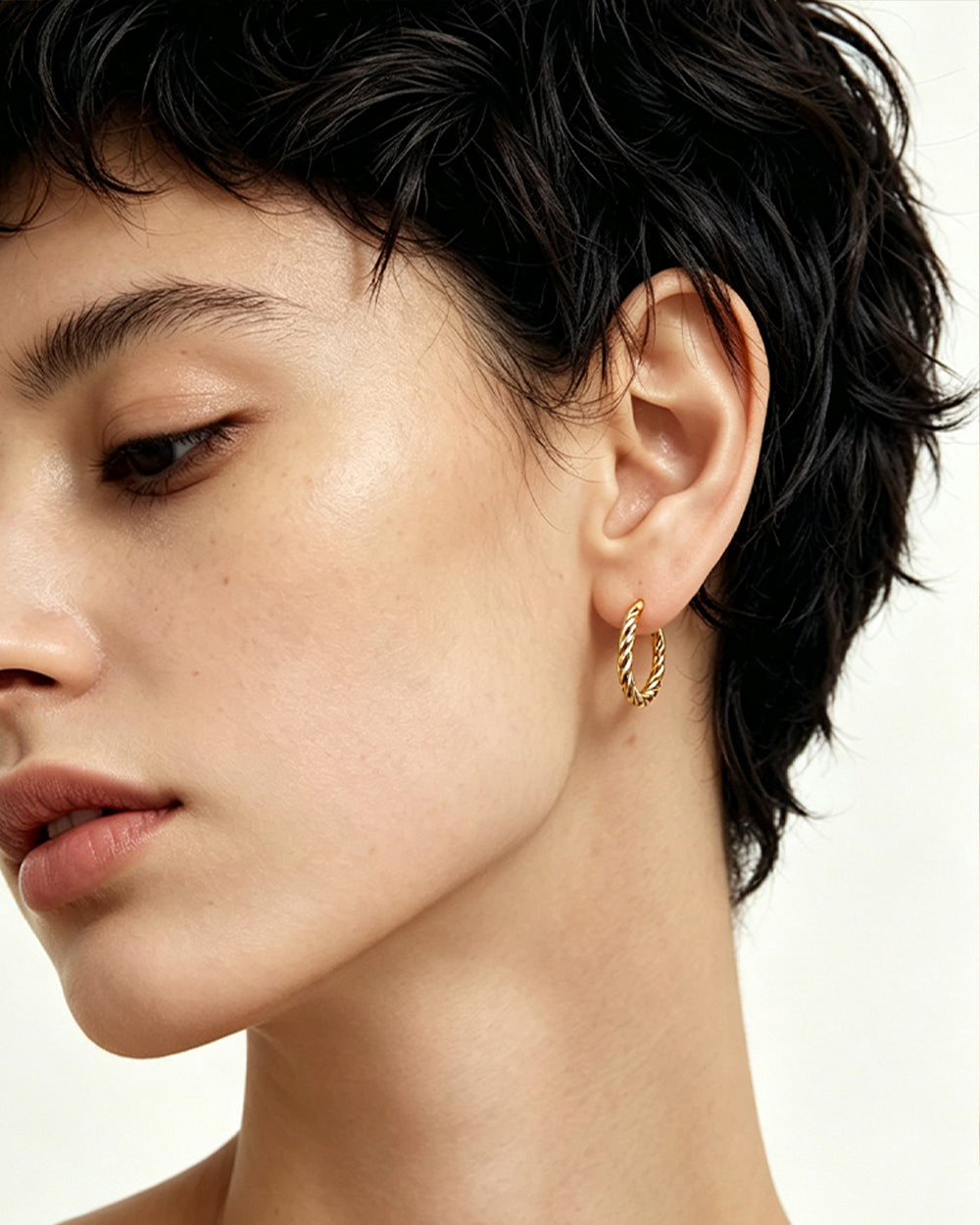 18K Gold Plated Hoop Earrings