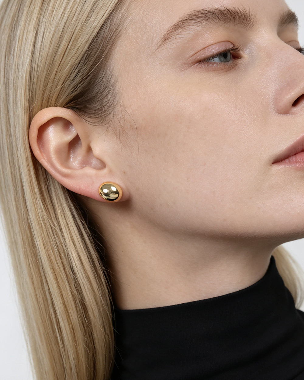 14K Gold Plated Knot Stud Earrings