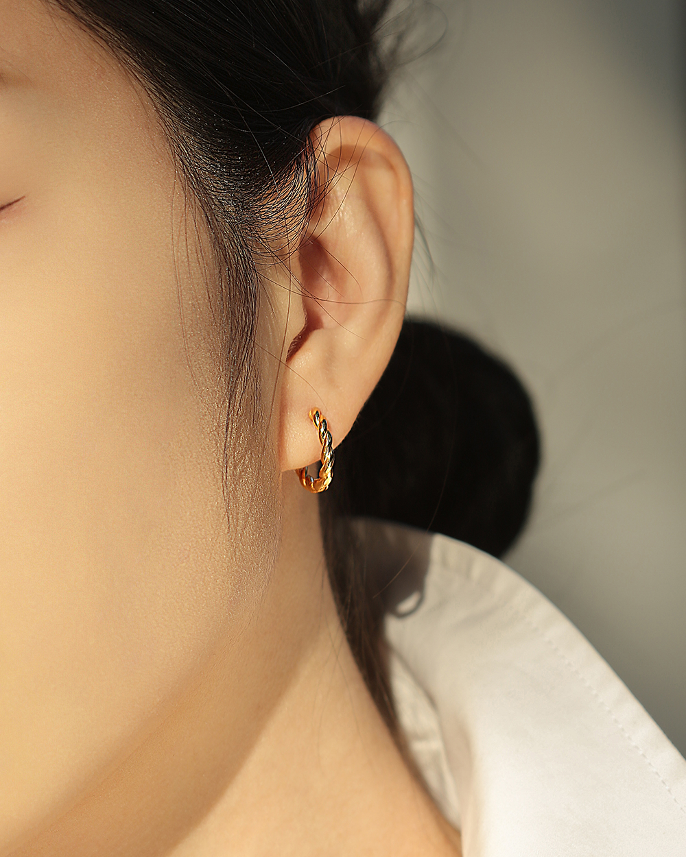 14K Gold Plated Pearl Drop Earrings