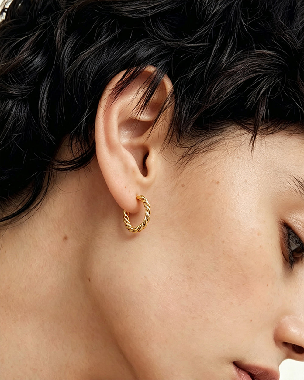 18K Gold Plated Hoop Earrings