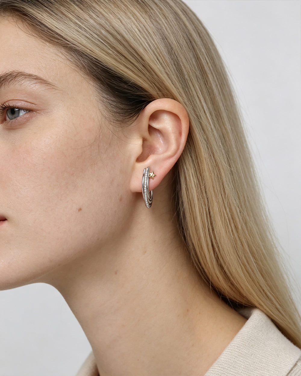 Starburst CZ Stud Earrings