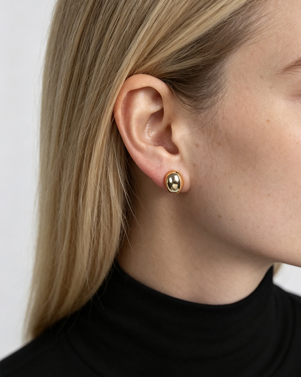 14K Gold Plated Knot Stud Earrings