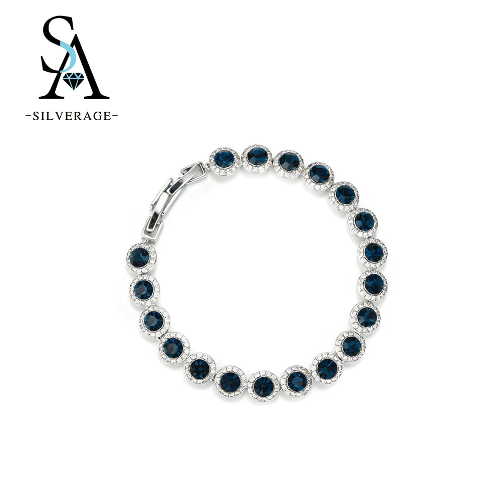 Sapphire Blue Tennis Bracelet